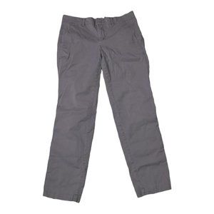 VINCE Stretch Twill Boyfriend Pants Slim Ankle Chino Trousers in Gray size 6